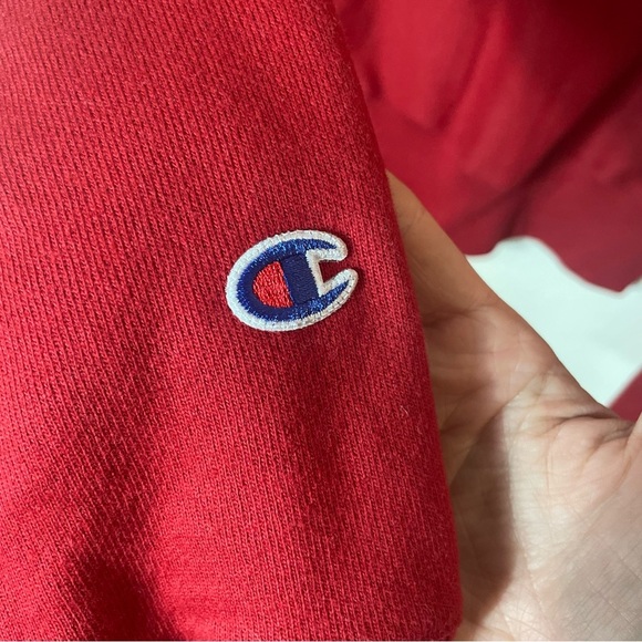 Champion Vintage Oklahoma Sooners Sweatshirt Reverse Weave Maroon OSU Wagon sz M - Picture 6 of 6